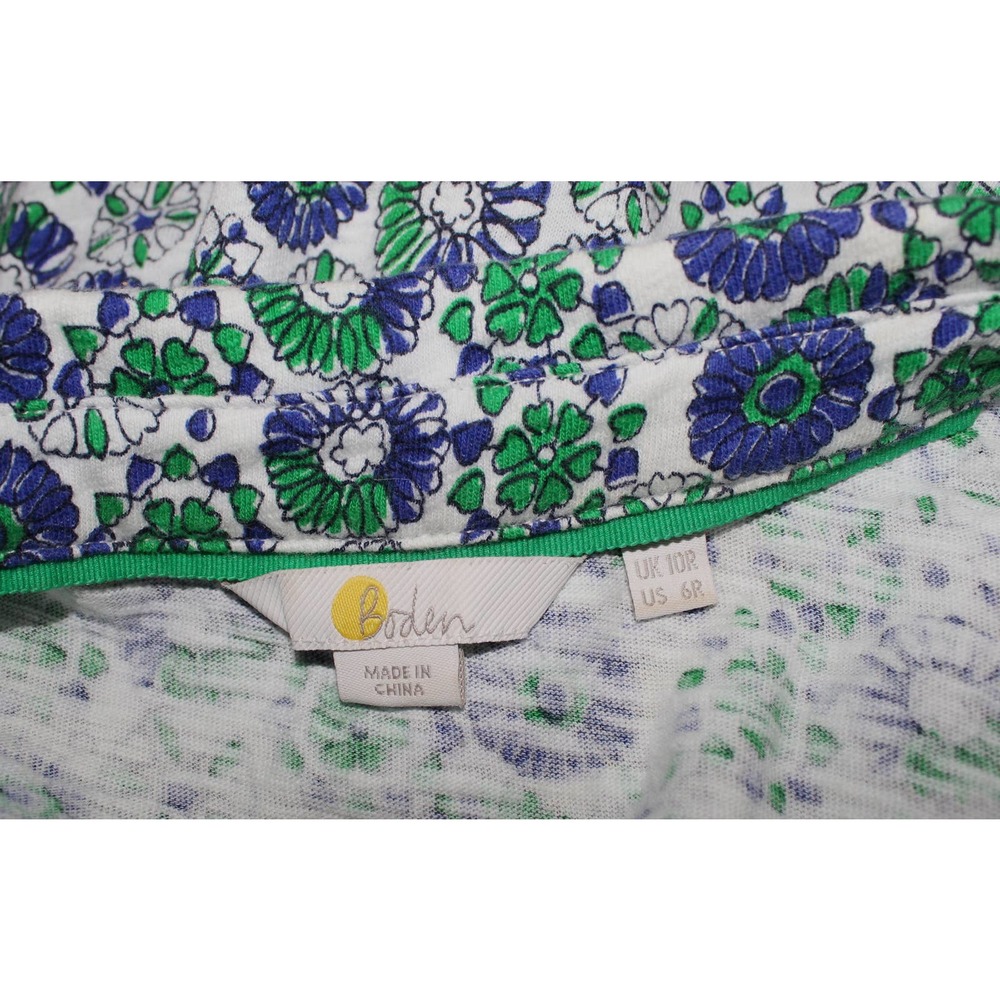 Boden Button Up Floral Dress w/ Pockets, 100% Cotton, Women's Size 6R - Picture 12 of 14